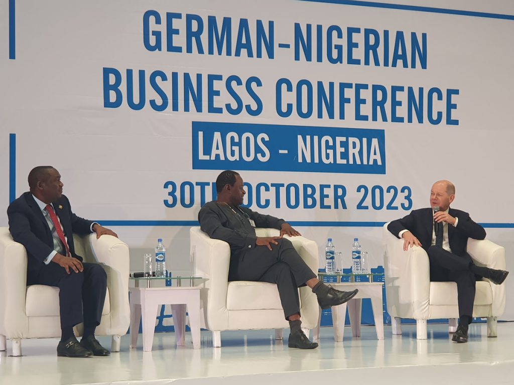 Chancellor Olaf Scholz at German-Nigerian Business Conference in Lagos